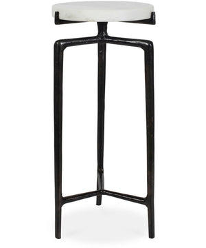 Tobias White Marble Slab Drink Table