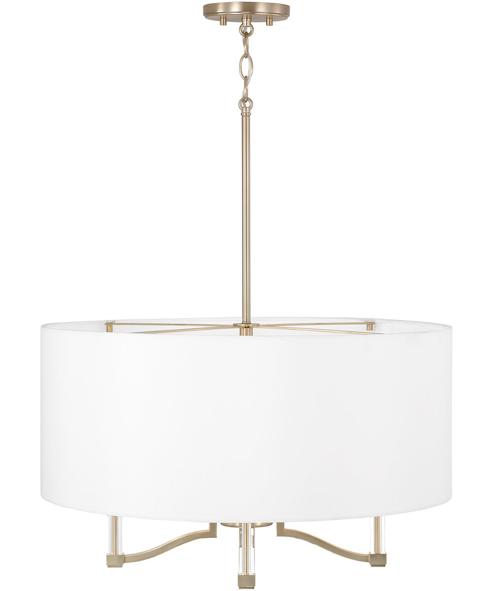 Ingrid 4-Light Pendant Matte Brass
