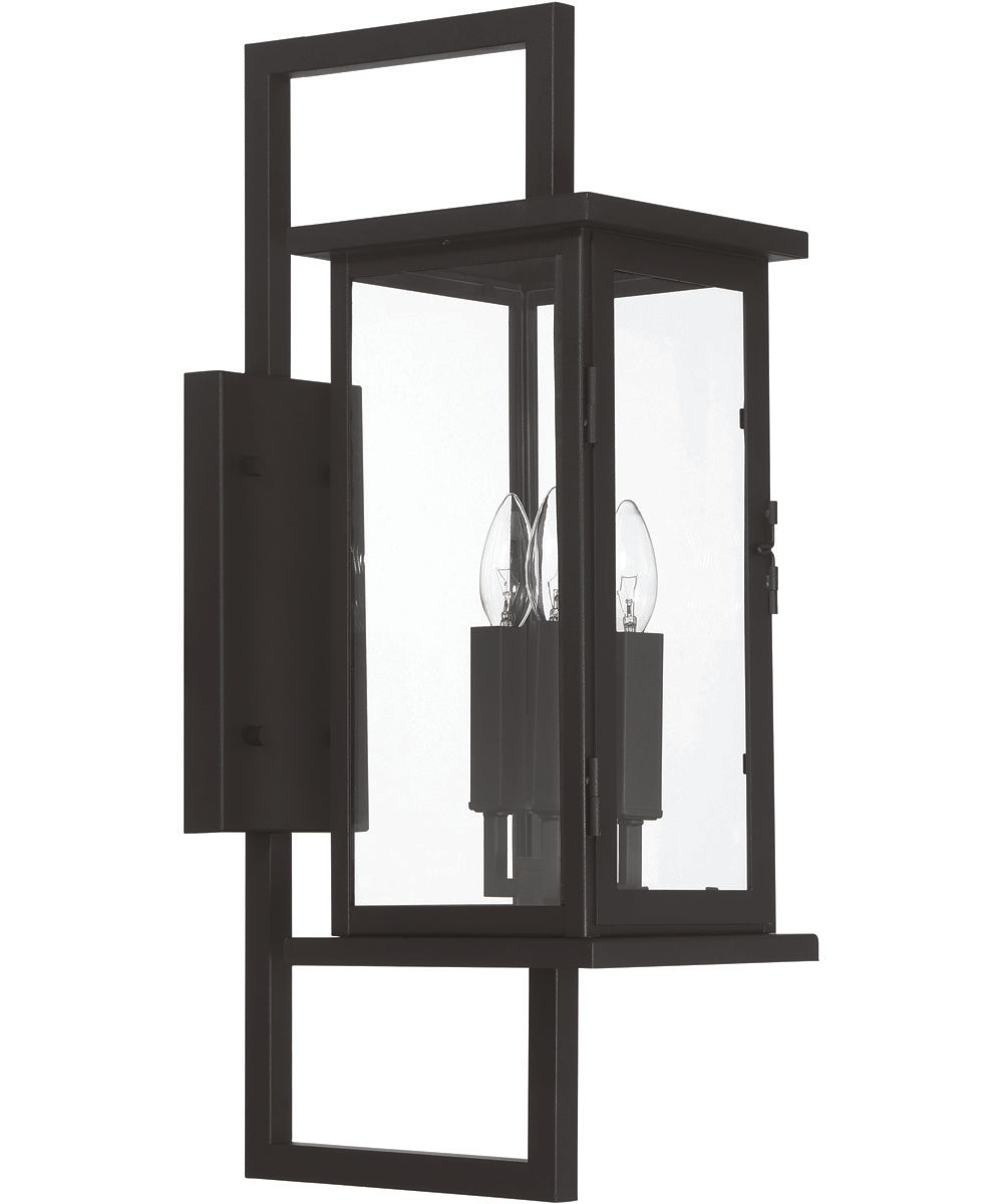 Jordan 3-Light Outdoor Lighting Textured Black