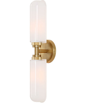 Wellsville 2 Lt Brass Sconce