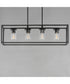 Lateral 4-Light Linear Pendant Black