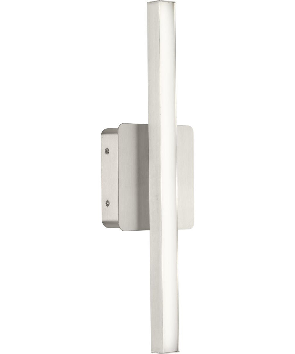 Phase 4 16 in. Small Modern Integrated 3CCT Integrated LED Linear Vanity Light Brushed Nickel