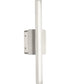 Phase 4 16 in. Small Modern Integrated 3CCT Integrated LED Linear Vanity Light Brushed Nickel