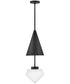 Betty 1-Light Small Pendant in Black