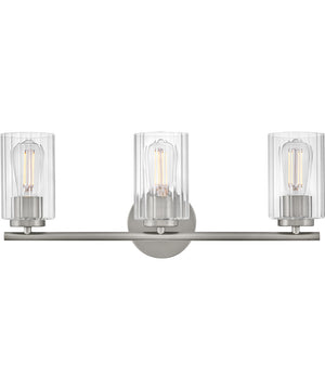 Leta 3-Light Medium Three Light Vanity in Brushed Nickel