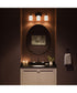 Reines 3-Light Bath Vanity with Opal Glass Shades Matte Black