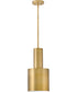 Casey 1-Light Small Pendant in Lacquered Brass