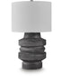 Wahida Poly Table Lamp Distressed Black