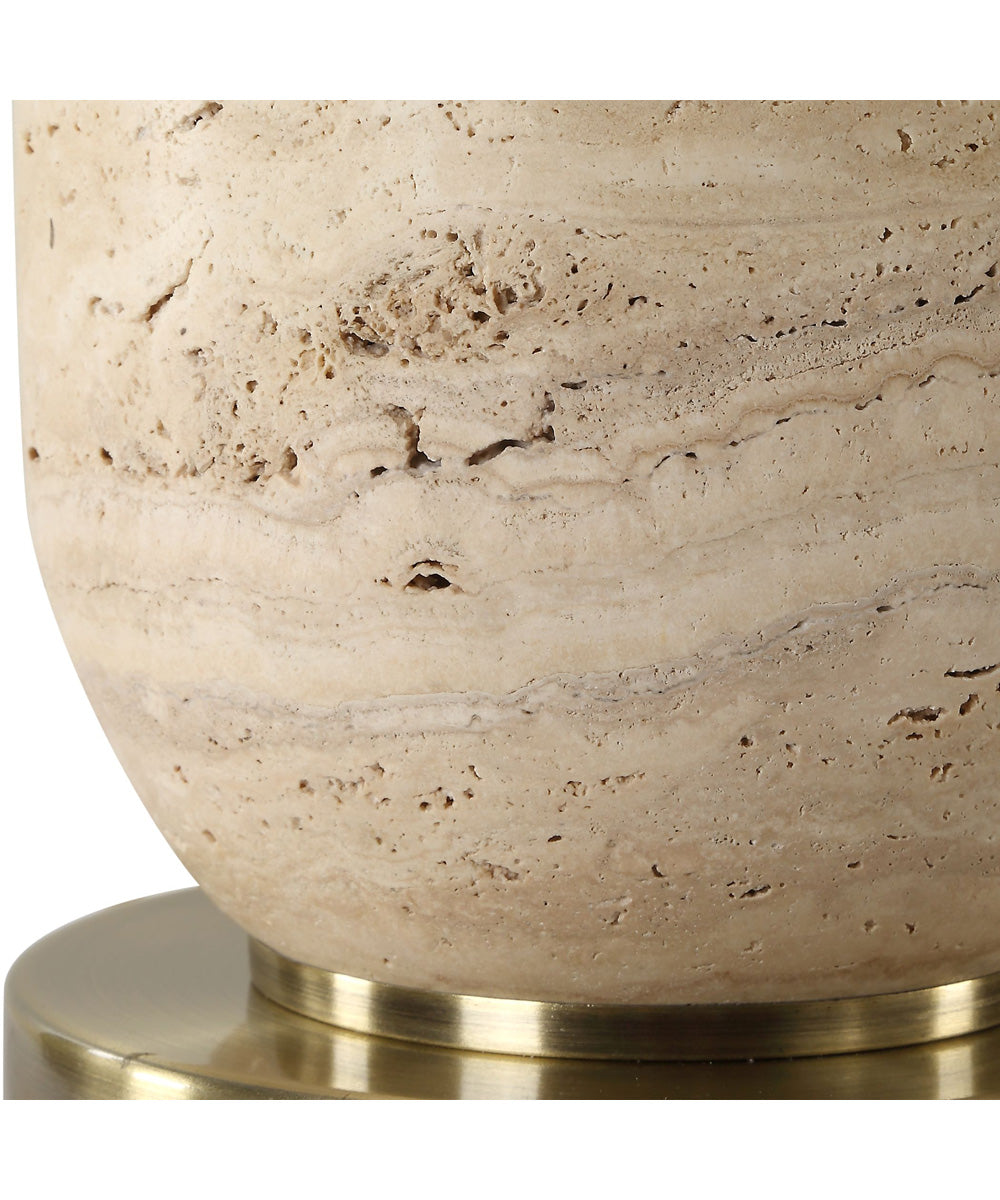 Aubrey Travertine Table Lamp