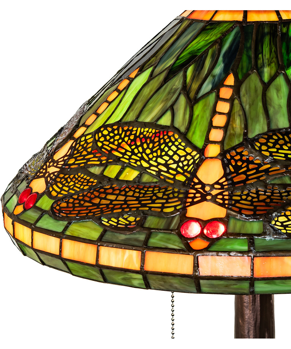 24" High Tiffany Dragonfly Table Lamp