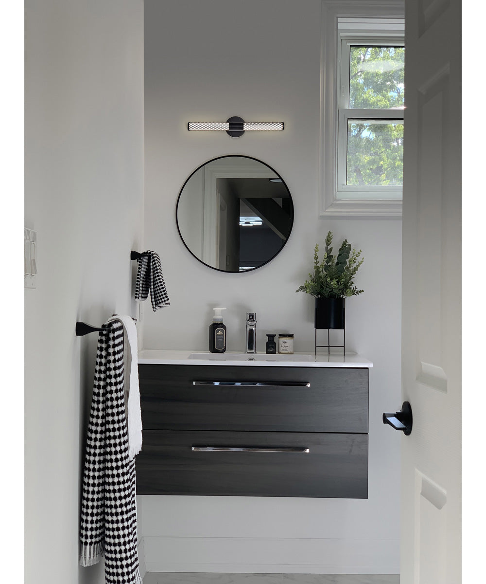 Kingsport  Vanity & Wall Matte Black