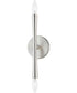 Rome 2-Light Wall Sconce Satin Nickel
