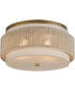 Seacliff 2-Light Flush Mount Natural Aged Brass
