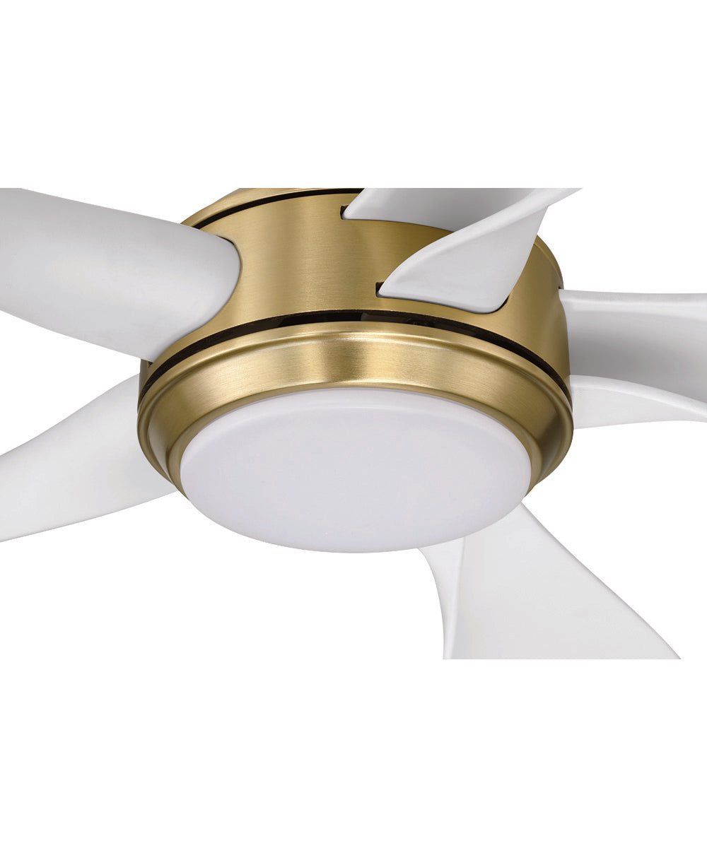 Rosalie 52" 5-Blade Indoor ceiling Fan 1-Light Fan Satin Brass