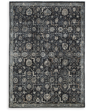 Hilcott Medium Rug Blue/Cream/Brown