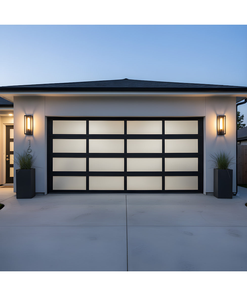 Young 1-light Outdoor Wall Light Matte Black