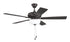 EOS 2 Light Frosted White Bowl 52" Ceiling Fan 2-Light Fan Classic Bronze