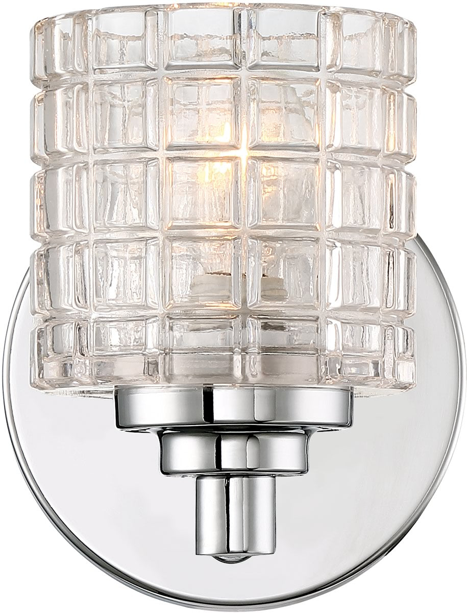 5"W Votive 1-Light Vanity & Wall Polished Nickel