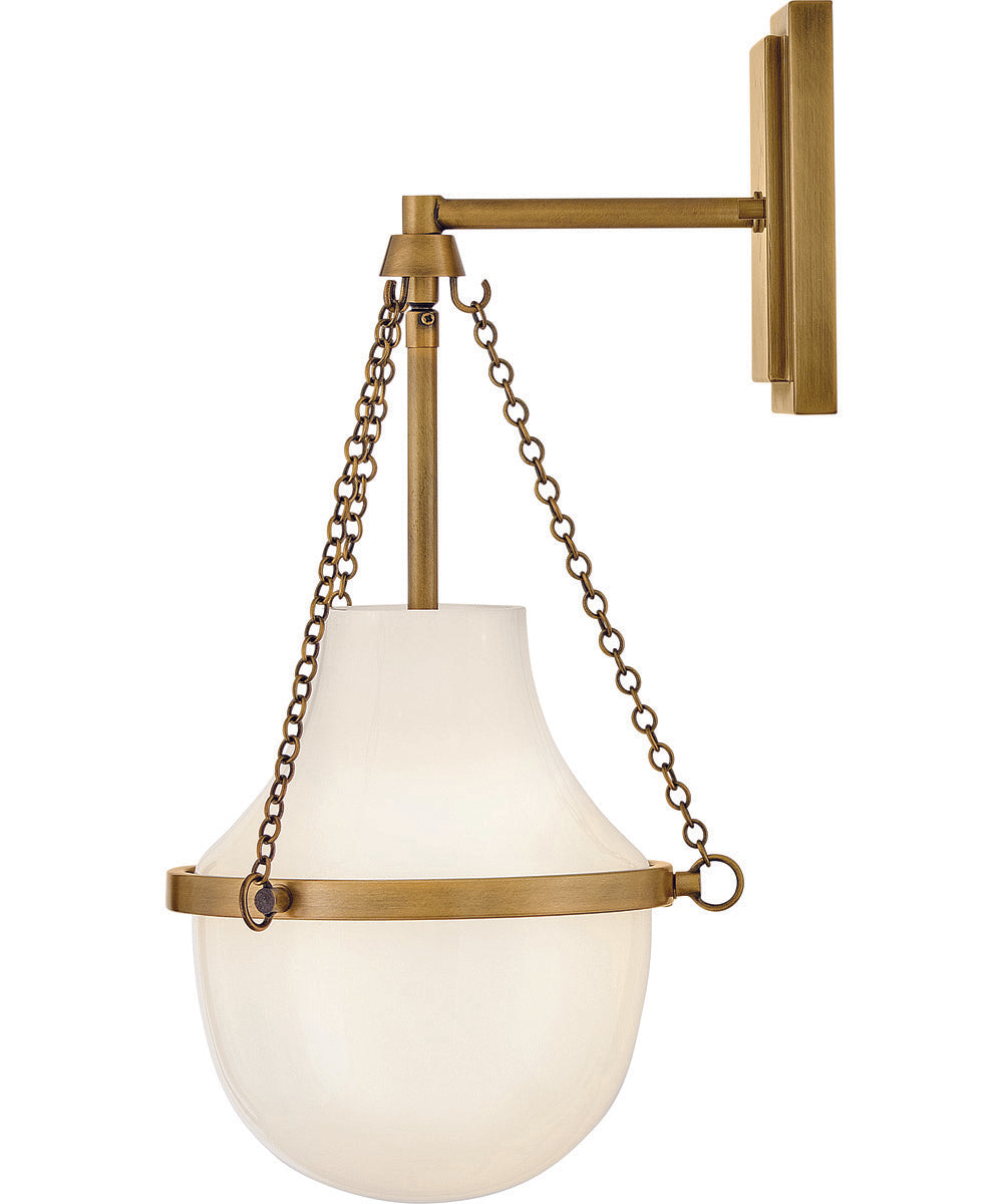 Collins 1-Light Medium Single Light Sconce in Heritage Brass
