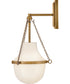 Collins 1-Light Medium Single Light Sconce in Heritage Brass