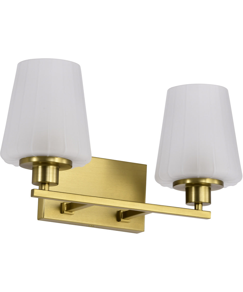 Lune 2-Light Vanity & Wall Vintage Brass