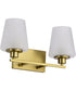 Lune 2-Light Vanity & Wall Vintage Brass