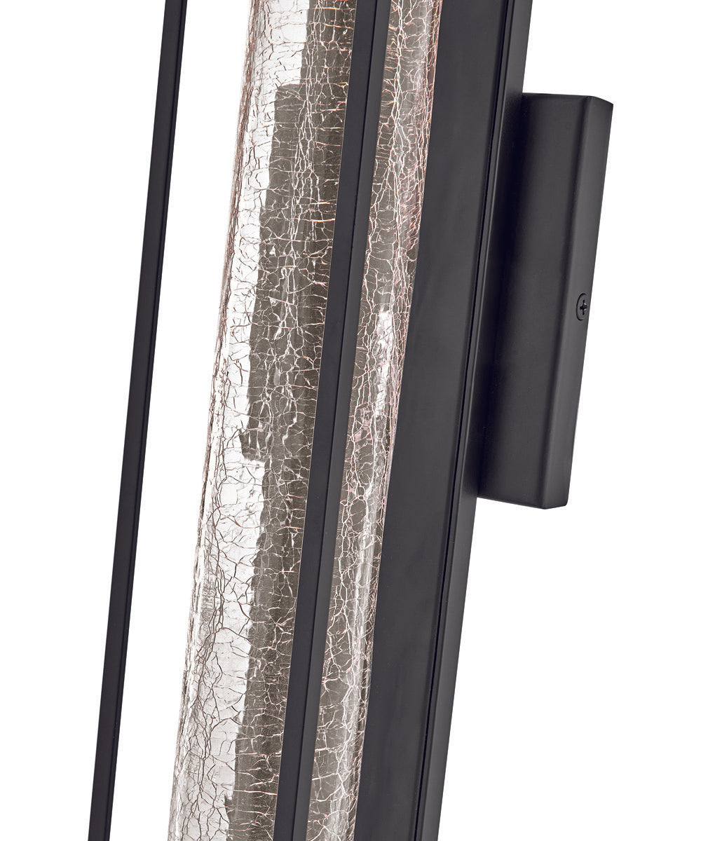 Vapor 1-Light Large Wall Mount Lantern in Black