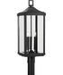 Gibbes Street 3-Light Post Lantern Textured Black