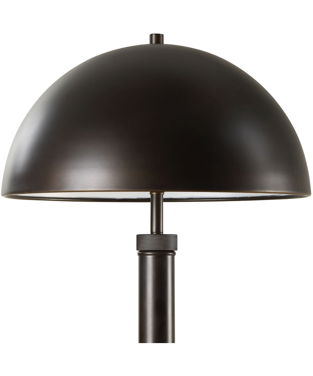 Metal Table Lamp with Metal Dome Shade