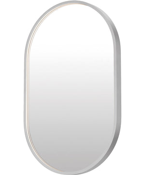 Elisse 20''X32'' Oval LED Mirror Satin Nickel