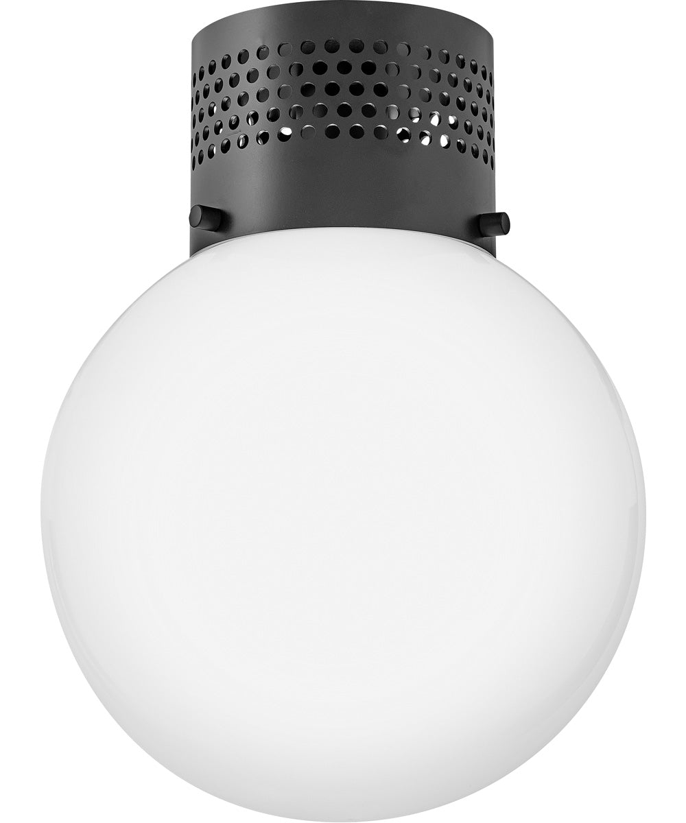 Taj 1-Light Small Flush Mount in Black