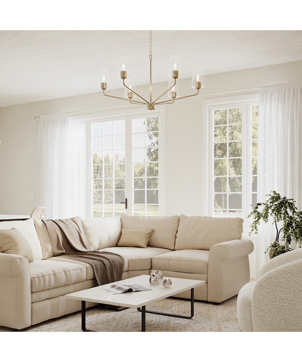 Celino 6-Light Large Chandelier Champagne Bronze