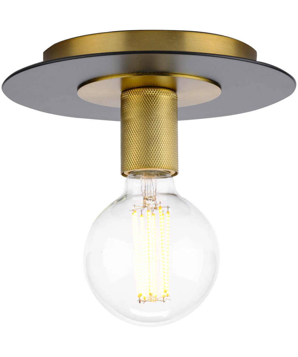 Trimble 1-Light 8" Flush Mount Brushed Bronze