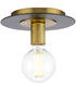 Trimble 1-Light 8" Flush Mount Brushed Bronze