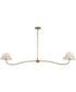 Saxon 2-Light Pendant Natural Aged Brass