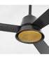 58" Esquire Patio Ceiling Fan Matte Black