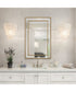 20x32" Wall Mirror Beveled with Gold Beading