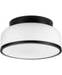 Parkhurst 2-Light New Traditional 11-1/4" Flush Mount Light Matte Black