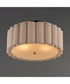Penelope 2-Light Flush mount Natural Aged Brass