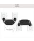 Ilia 2-Light Bath Vanity with Clear Glass Shade Matte Black