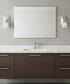 5"W 1-Light LED Bath Vanity Light Fixture Brushed Nickel Finish with Square Shade