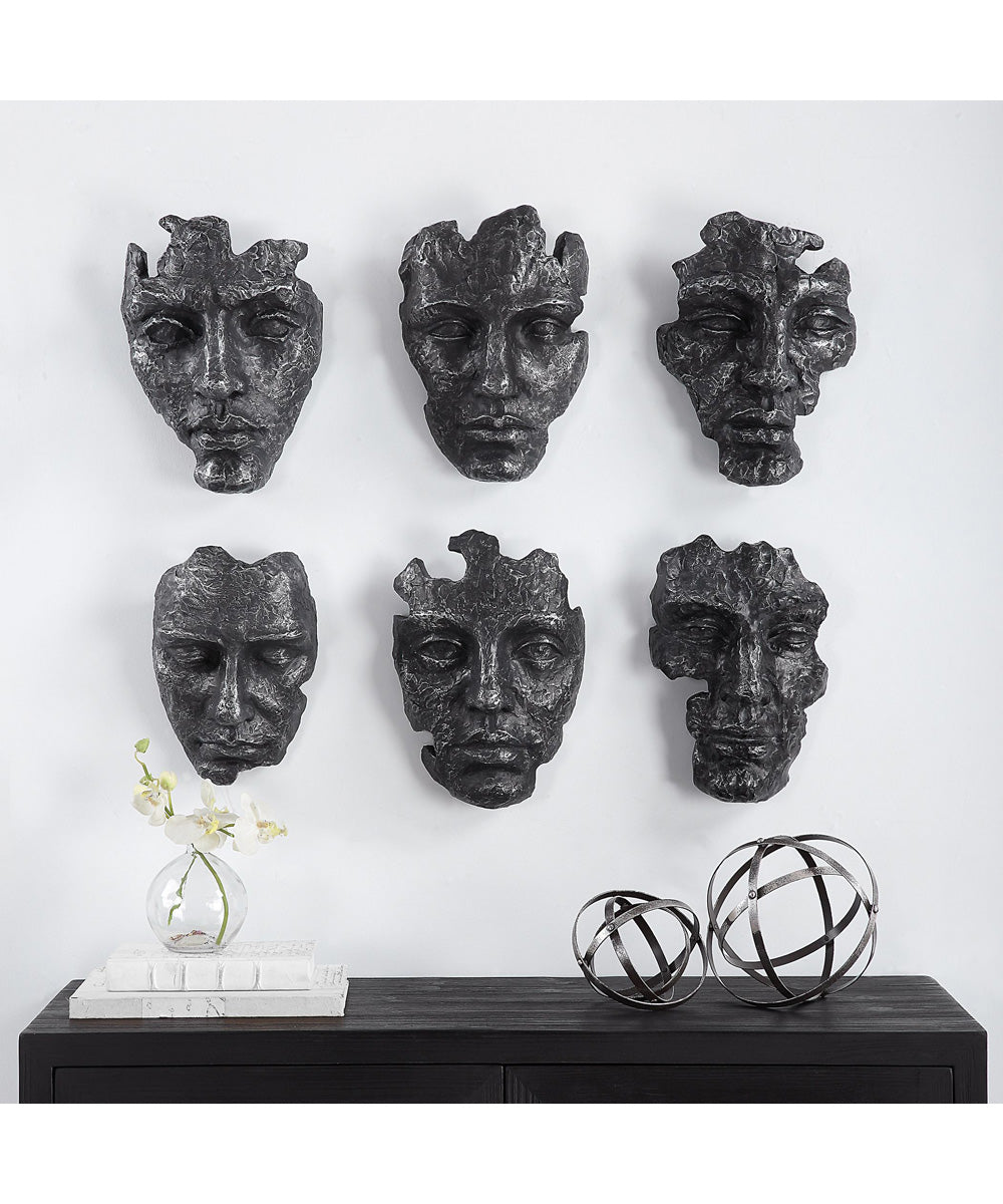 Self-Portrait Metallic Wall Decor, Set of 6