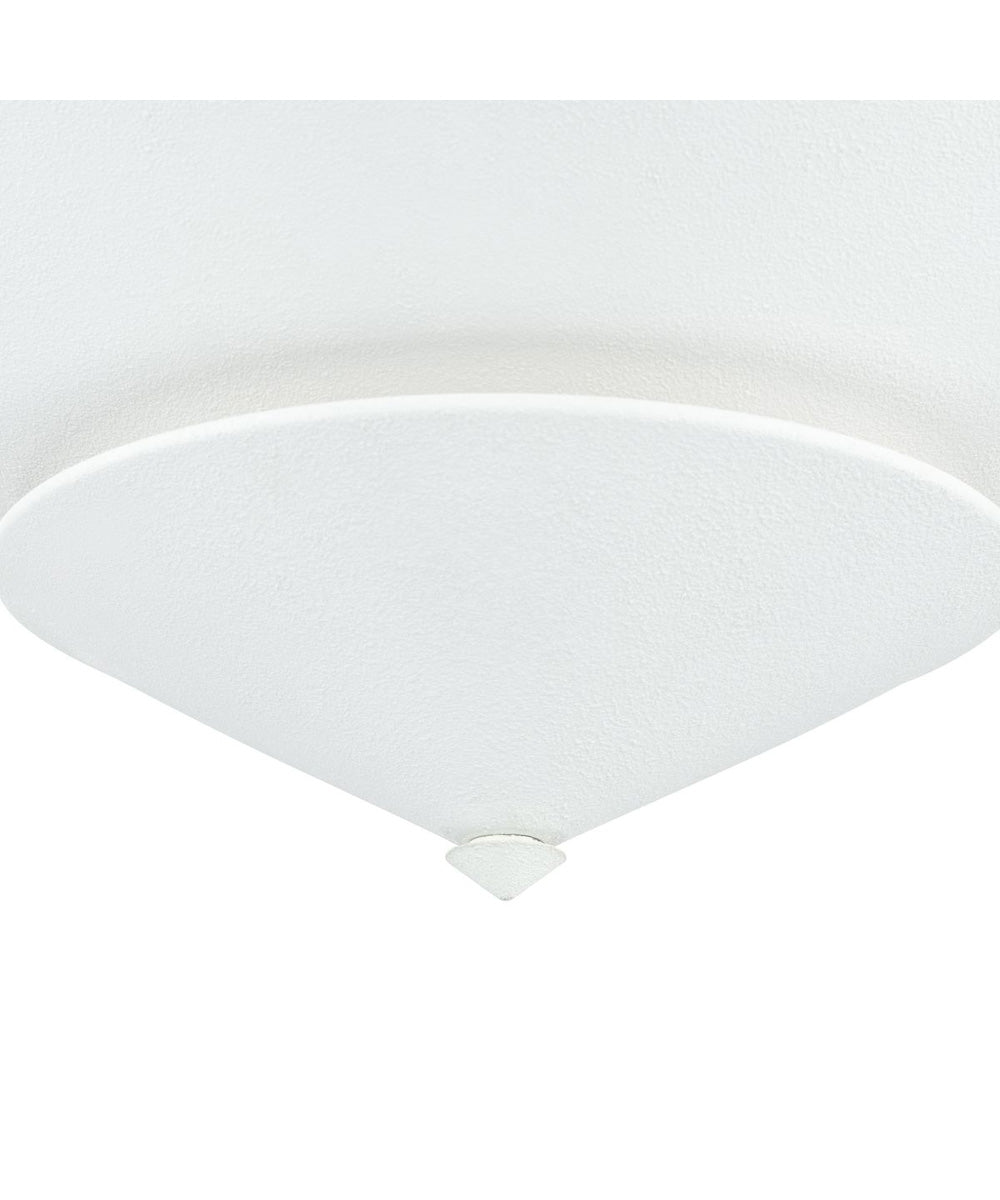 Pinellas 25 in. 4-Light Flush Mount White Plaster