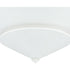 Pinellas 25 in. 4-Light Flush Mount White Plaster