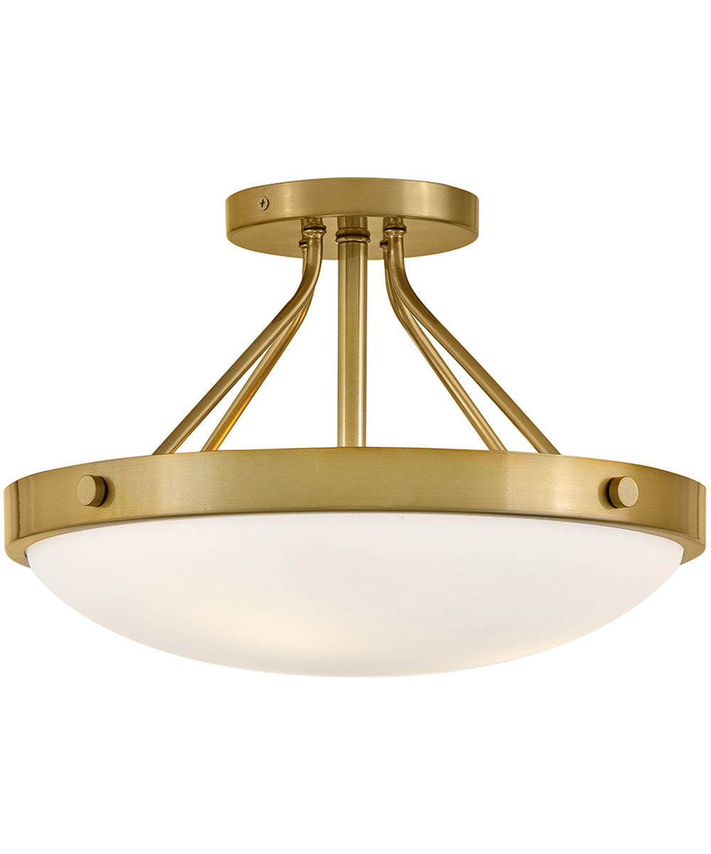Gus 3-Light Medium Semi-Flush Mount in Gold