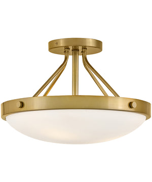 Gus 3-Light Medium Semi-Flush Mount in Gold