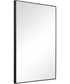 21x31" Wall Mirror with Black Frame