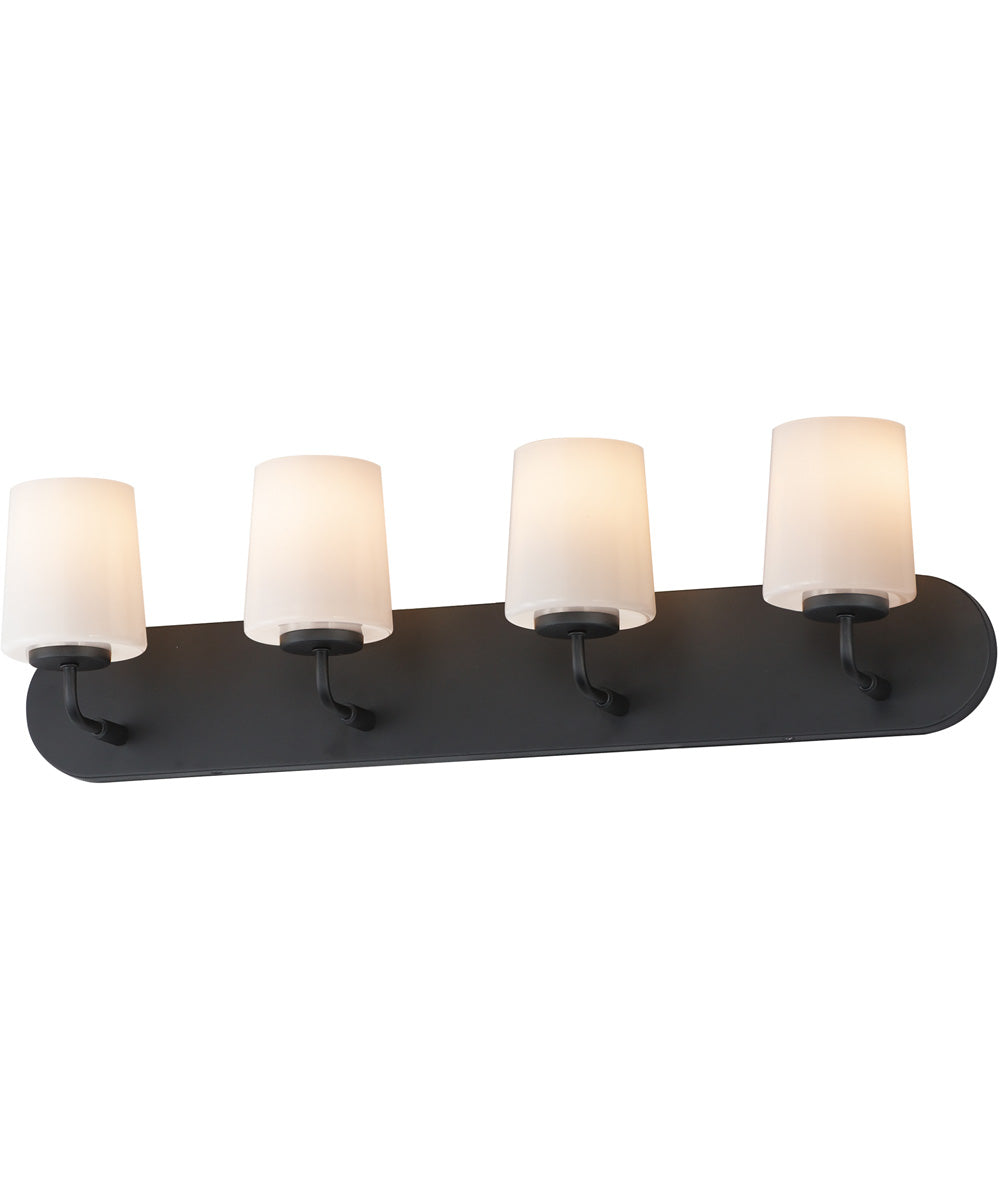 Durham 4-Light Strip Bath Vanity Black