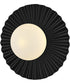 Stevie 1-Light Small Flush Mount in Black