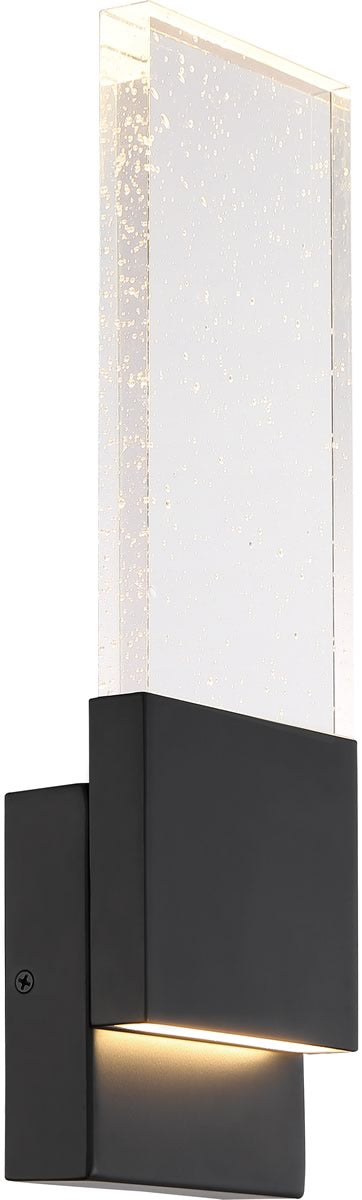 5"W Ellusion 1-Light LED Vanity & Wall Matte Black